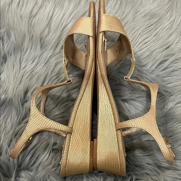 Judith Ripka Metallic Gold Sandals - Picture 5 of 11